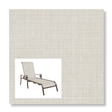 White Replacement Slings for A Chaise Lounge