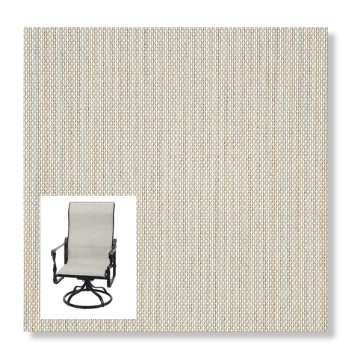 Sunbrella Augustine Oyster Patio Chair Replacement Slings