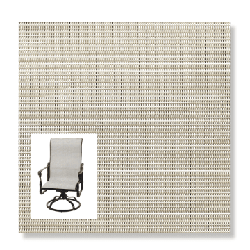 Metallic White Replacement Sling Fabric for patio sling chairs