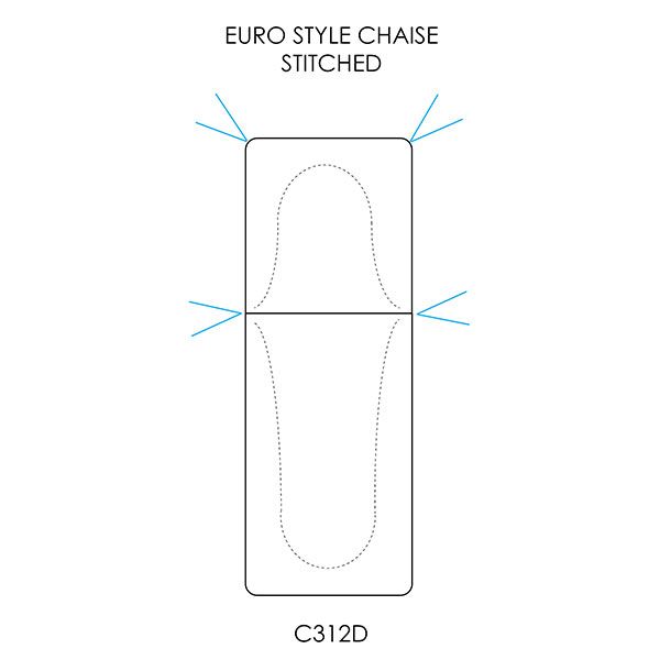Picture of Wrought Iron Euro Style Chaise Lounge Cushion