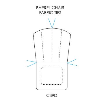 Picture of Wrought Iron Barrel Chair Cushions