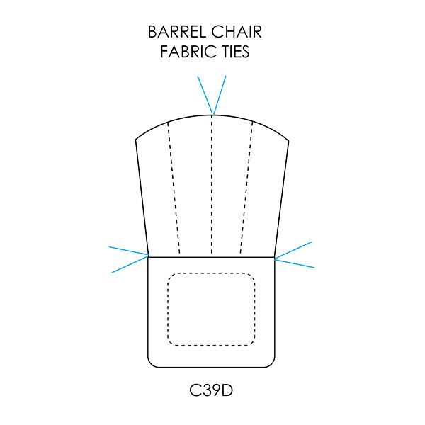 Picture of Wrought Iron Barrel Chair Cushions