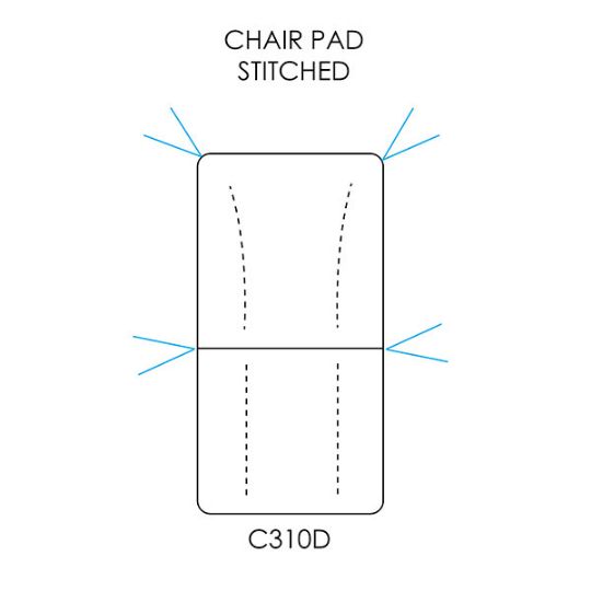 Picture of Wrought Iron Chair Pad Stitched