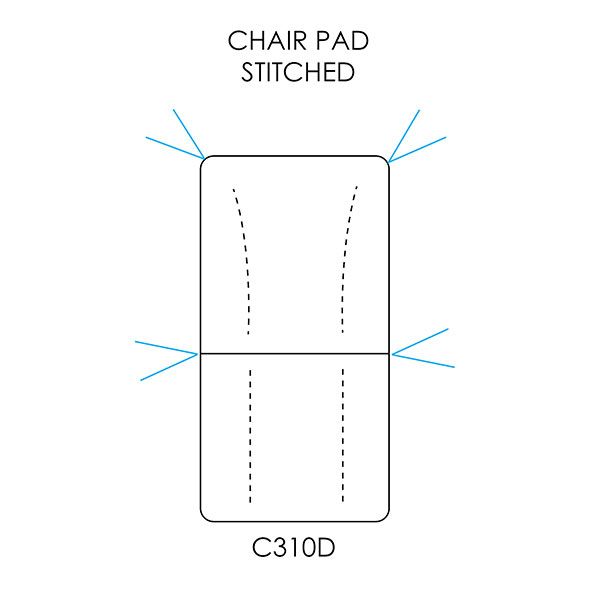 Picture of Wrought Iron Chair Pad Stitched
