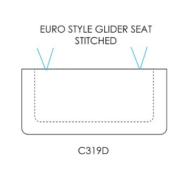 Picture of Wrought Iron Euro Style Settee Glider Seat Only
