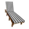 Sunbrella Sunbrella Harwood Crimson Chaise Lounge Cushion with Fabric ties Chaise Lounge Cushion with Fabric ties