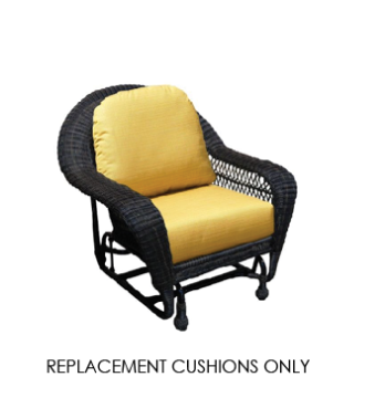 North Cape Wicker Glider Chair Replacement Cushions – Sunbrella | Fits Charleston, Mandalay & More