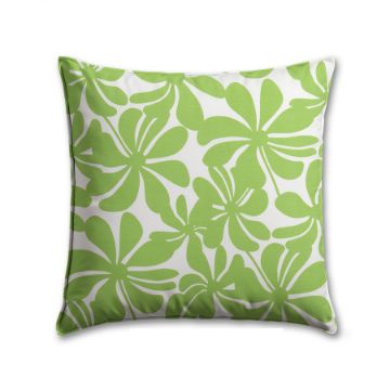 Twirley Courtyard Green Premier Prints Outdoor Pillow.