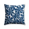 Twirley Courtyard Navy Outdoor Pillow