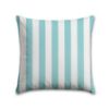 Stripe Aqua Premier Prints Outdoor Pillow