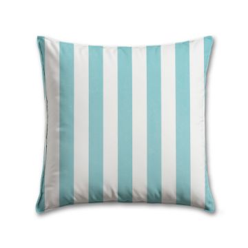Stripe Aqua Premier Prints Outdoor Pillow