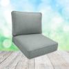 Sunbrella Cast Mist Patio Chair Replacement Cushions