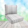 Sunbrella Glimpse Seagull Patio Chair Replacement Cushions