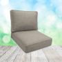 Sunbrella Piazza Burlap Patio Chair Replacement Cushions