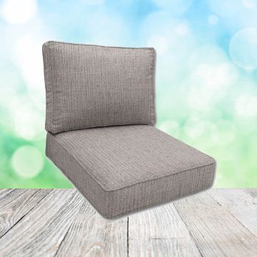 Sunbrella Cassava Stone Patio Chair Replacement Cushions