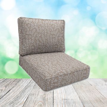 Sunbrella Eberly Linen Patio Chair Replacement Cushions