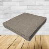 Cast Shale Sunbrella Fabric Patio Dining Chair Seat Cushion