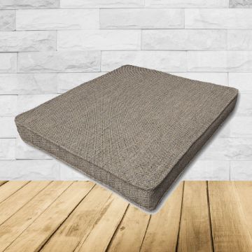 Cast Shale Sunbrella Fabric Patio Dining Chair Seat Cushion