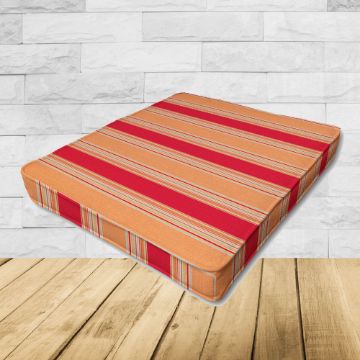 Bravada Salsa Sunbrella Fabric Patio Dining Chair Seat Cushion