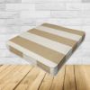 Maxim Heather Beige Sunbrella Fabric Patio Dining Chair Seat Cushion