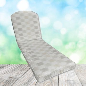 Sunbrella Dream Dune Chaise Lounge Replacement Cushion Rounded Back