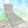 Sunbrella Exquisite Aloe Chaise Lounge Replacement Cushion Rounded Back