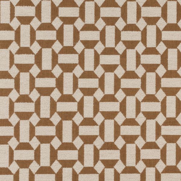 Sunbrella Assemble Teak outdoor fabric sample for patio furniture cushions and outdoor pillows