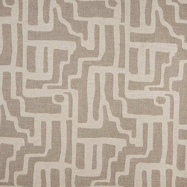 Sunbrella Escher Greige outdoor fabric for patio furniture cushions and outdoor pillows