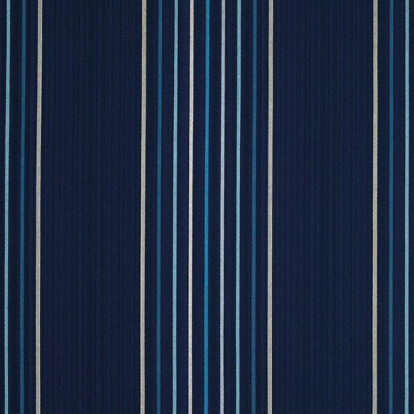 Sunbrella Viento Nautical outdoor fabric for patio furniture cushions and outdoor pillows