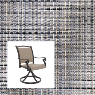 Gannon Granite two piece patio chair slings