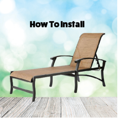Picture for category How To Install Chaise Lounge Replacement Slings