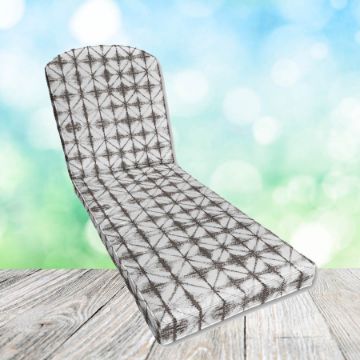 Sunbrella Midori Stone Chaise Lounge Replacement Cushion Rounded Back