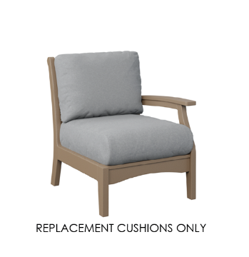 Berlin Gardens Classic Terrace Left Arm Chair Replacement Cushions – Custom Sunbrella