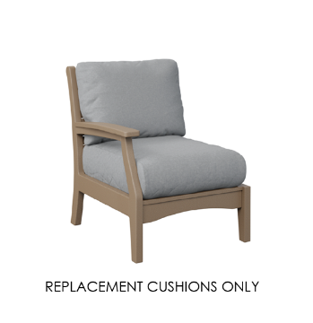 Berlin Gardens Classic Terrace Right Arm Chair Replacement Cushions – Custom Sunbrella