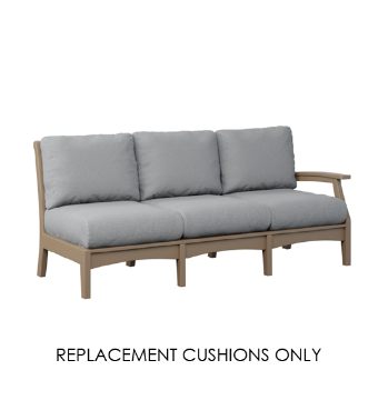 Berlin Gardens Classic Terrace Left Arm Sofa Replacement Cushions – Custom Sunbrella
