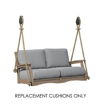Berlin Gardens Classic Terrace 2-Seat Swing Cushions – Custom Sunbrella Outdoor