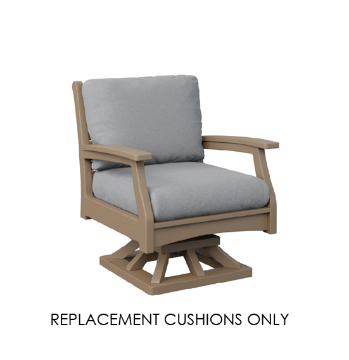 Berlin Gardens Classic Terrace Swivel Chair Replacement Cushions – Sunbrella Custom
