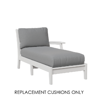 Berlin Gardens Classic Terrace Left Arm Chaise Replacement Cushion – Custom Sunbrella