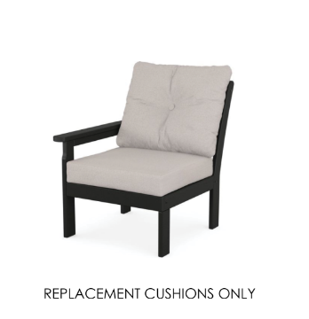 Custom Sunbrella replacement cushion for Polywood Vineyard Collection chair – over 300 fabric options, made to order for a perfect fit