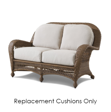 Erwin & Sons Homecoming Collection Loveseat Replacement Cushions | All-Weather Wicker