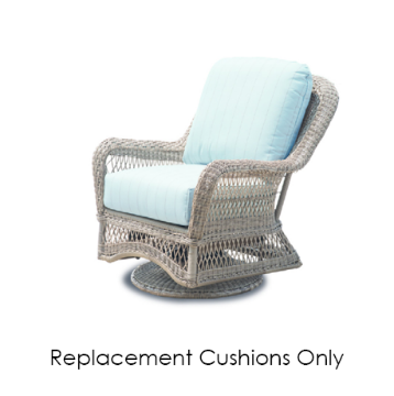 Erwin & Sons Regal Collection Swviel Club Chair Replacement Cushions | All-Weather Wicker