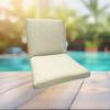 Sunbrella Canvas Canvas Universal Patio Chair Cushion With Ties