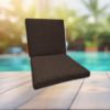 Sunbrella Canvas Java Universal Patio Chair Cushion With Ties