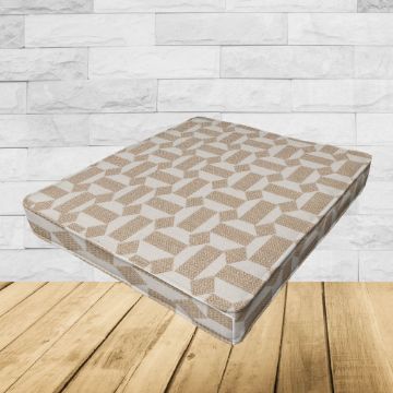 Assemble Sand Sunbrella Fabric Patio Dining Chair Seat Cushion