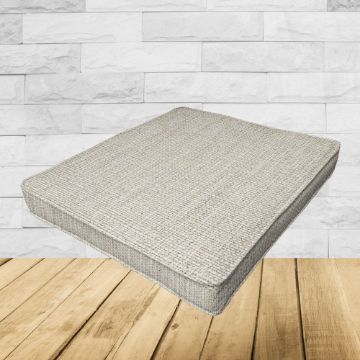 Sunbrella Linville Oyster Outdoor Patio Dining Chair Seat Cushions – Durable & Stylish Patio Comfort