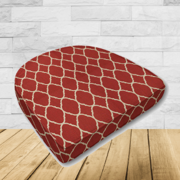 Accord Crimson Sunbrella Wicker Patio Chair Cushions rounded or contoured wicker chair pads