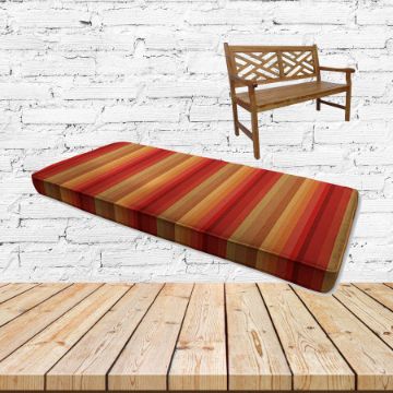 Astoria Sunset Sunbrella Fabric Patio Dining Chair Seat Cushion