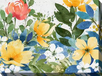 Garden Glee - 40" x 30" Outdoor Canvas Wall Art | Weatherproof & UV-Resistant