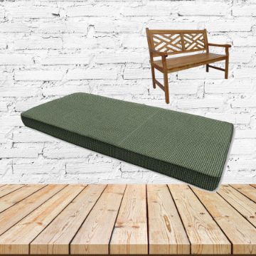 Sunbrella Bliss Aloe Outdoor Bench cushion Or Swing Cushion
