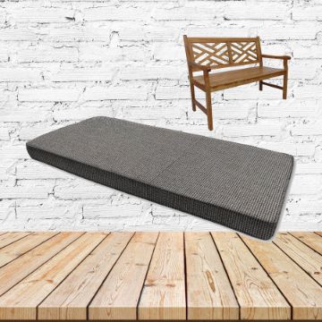 Sunbrella Smoke Breeze Outdoor Bench cushion Or Swing Cushion